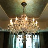 捷克同款雕花玻璃水晶吊灯进口埃及欧式法式简欧美式客厅餐厅卧室
