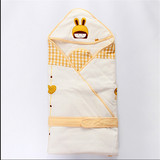 三木比迪专柜正品新款优雅童趣棉抱被100*100 婴童抱被 SM8393