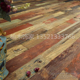 榆木老门板地板实木地板老榆木门板桌椅地板免漆老木板子实木地板