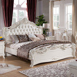 家具 欧式床 实木床 法式床 1.8米双人床 公主床婚床 三包到家