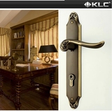 KLC青古铜美式门锁纯铜咖啡古铜房门锁 简约之美 黑色门锁包邮