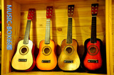 包邮正品木制儿童小吉他六弦可弹奏益智启蒙吉他早教木质玩具乐器