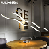 吊灯创意个性后现代简约办公室北欧工业风咖啡休闲吧台LED餐厅灯