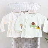 三木比迪单面布提花弧形短和服新生婴儿宝宝和尚服内衣sm9222