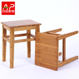 艾品 小凳子实木板凳餐桌凳创意餐凳时尚矮凳方凳木凳非塑料包邮