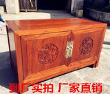 新中式风格阅梨实木家具榆木仿古原生态木制京瓷多功能高档电视柜