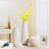 创意时尚客厅摆件 现代简约电视柜摆设家居装饰品 陶瓷干花器花瓶