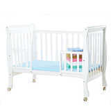 家德宝婴儿床实木欧式环保白色可变书桌多功能宝宝床 床+蚊帐