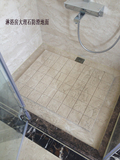 天然大理石定制地面 淋浴房地面 拉槽防滑地面可选择不同石材定制