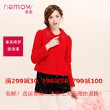Nemow/拿美南梦2015年冬装新款专柜款绣花短大衣A5G328