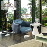 FS09设计师椅 意大利经典设计简约单人皮沙发扶手椅休闲椅/佩鲁贾