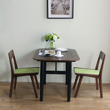 华谊家具 纯实木小餐桌 北欧现代1.2米小户型餐桌咖啡桌2人餐