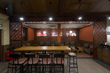 星巴克餐桌椅组合实木办公桌美式复古会议桌客厅酒吧桌个性长方桌