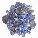 天然蓝铜矿原料 石青高蓝石青原石 可做蓝色颜料 每百克计价