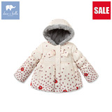 davebella戴维贝拉女童冬季新款宝宝婴儿保暖棉衣外套F1