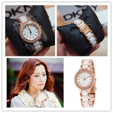 美国代购正品唐可娜儿DKNY NY8141 玫瑰金明星款女石英手表