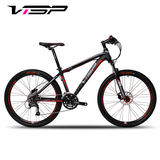 VISP山地自行车27速油刹自行车26寸铝合金男女学生山地车VS3.0