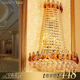 艾斯尼奢华酒店工程金色客厅餐厅书房传统水晶壁灯灯饰B6207