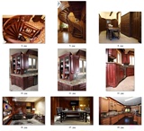 欧式现代新中式整木家装实木家具橱柜壁橱书柜楼梯杂物柜图片素材