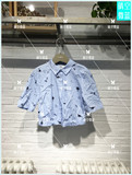 LILY/丽丽 商场代购16年夏季三波条纹印花衬衫116230C4103-399