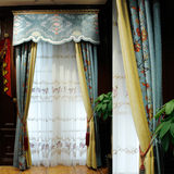 曼凯维奇 品牌大气奢华欧式田园客厅卧室遮光窗帘窗纱定制新品惠