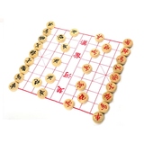 4CM大号木质中国象棋桌面棋牌游戏原木实木象棋儿童益智棋类玩具