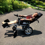 上海贝珍电动轮椅车6402 全躺轮椅 可折叠老年人残疾人坐便轮椅车