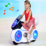 新款儿童电动三轮车踏板车电瓶车可坐人充电摩托车宝宝玩具太空狗