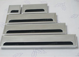 锐锌高档带毛刷铝线盒长方形穿线孔办公桌面可防尘走线盒80*500mm