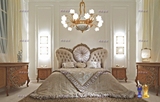 欧式床法式床高档床达芬其复古实木床踏踏米床布艺双人床2米1.8米