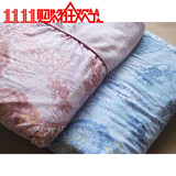 特价床上用品纯棉布+法兰绒单件保暖冬被套 被罩160/190*210