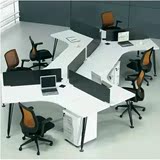 办公家具办公桌 隔断屏风员工卡座职员办公桌椅组合电脑桌3/6人位