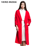 Vero Moda2016新品 V领蝙蝠袖中长款风衣外套316121009