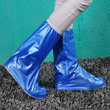 高筒拉链款韩版时尚 加厚防水雨鞋套 防滑防沙耐磨女雨靴套高平跟