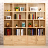 特价包邮简易实木书柜自由组合书柜书橱超大容量储物柜置物架书架