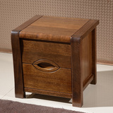 特价包邮实木床头柜现代中式胡桃木床头柜实木床边柜绿色环保家具