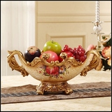 乔迁居礼物欧式家居饰品创意水果盘摆件餐桌干果盘摆设复古工艺品
