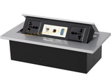 厂家直销 XCD-008E桌面插座 多媒体会议桌面插座 多功能桌面线盒