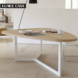 领誉家居 北欧原木餐桌现代简约创意时尚办公桌书桌子定做定做