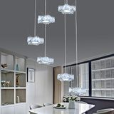 德力豪 现代简约创意个性LED不锈钢水晶吊灯客厅卧室星星灯饰灯具