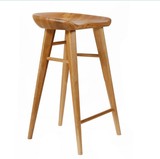实木酒吧凳椅仿古吧椅纯实木吧台椅子竹节高脚凳吧凳单人高脚凳子