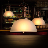kc灯具工业复古创意桌球室台球吊灯水晶玻璃酒吧咖啡餐厅玻璃吊灯