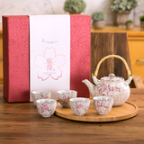 陶瓷壶花茶水果茶具套装创意餐具下午茶过滤花草茶壶花茶杯泡茶壶