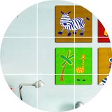 创意儿童房装饰画可爱卡通动物挂画卧室床头玄关沙发背景墙画壁画