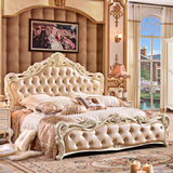 千雅源欧式 欧式床橡木床 实木床 双人床 结婚床 1.8米公主床