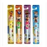 韩国原装进口 蜡笔小新儿童牙刷 纳米软毛 卡通4色正品做笔套