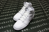 现货Air Jordan 1 MID BG AJ1 全白 篮球鞋 554724-554725-112