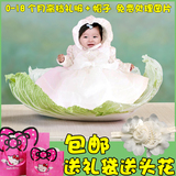 百天宝宝公主裙白色女婴儿蓬蓬0-1周岁庆满月宴拍照婚纱礼服裙仙