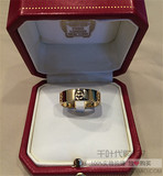 代购二手Cartier卡地亚/Love系列戒指 宽版无钻 18k黄金 正品