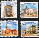 塞尔维亚邮票 2012年 建筑艺术 4全新 全品 满500元打折